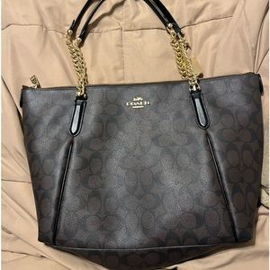 Coach brown purse handbag